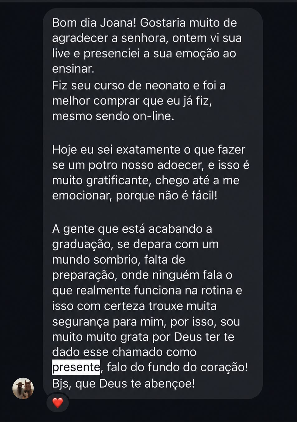 Relato real de aluna do Neonato na Prática 1