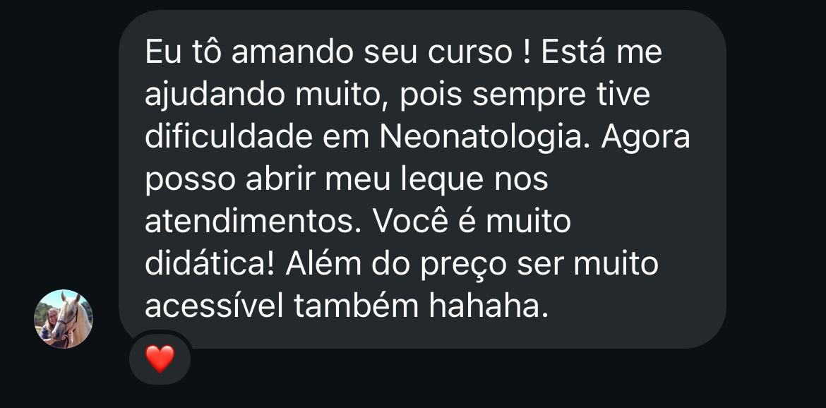 Relato real de aluna do Neonato na Prática 2